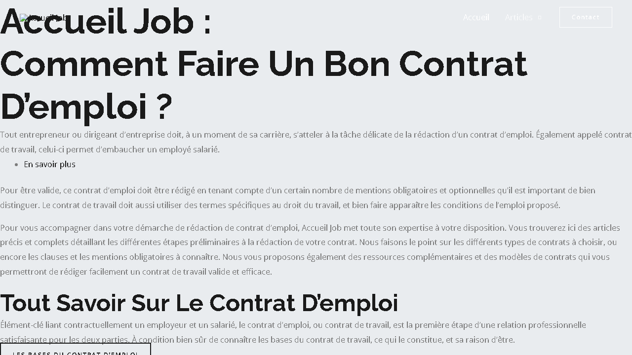 Capture d'écran de http://www.accueiljob.com/